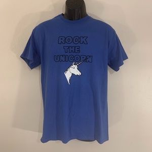 Rock the Unicorn...I Mean Universe T Shirt Medium Hand crafted 100% cotton
